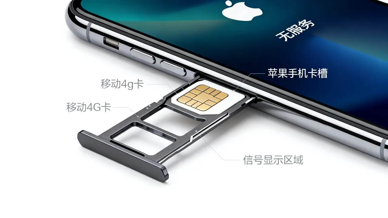 移动4g卡为什么在苹果手机无服务器，是什么原因