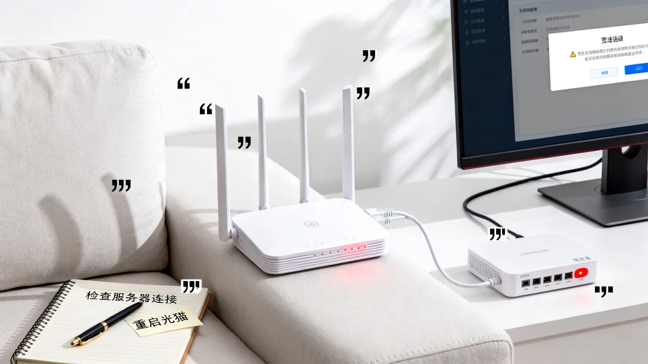 家里宽带服务器断开了是什么原因，宽带连接故障怎么解决