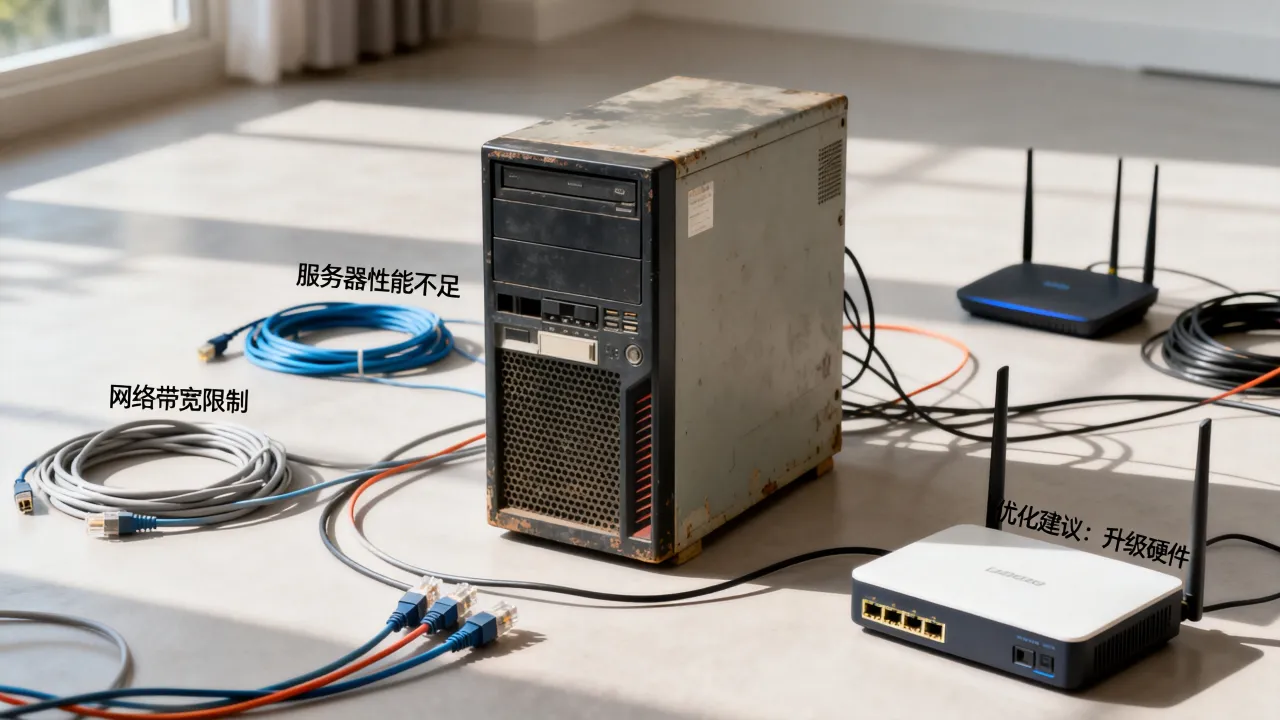 宽带垃圾服务器为什么网速这么差，怎么优化提升？