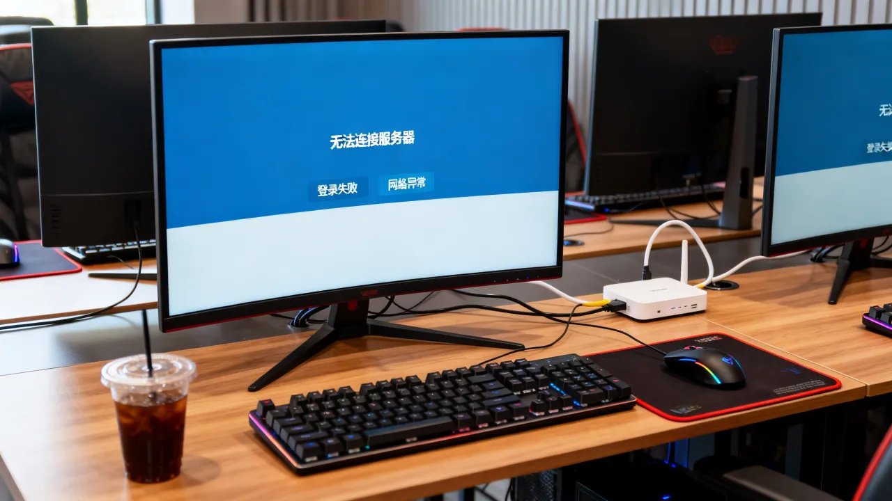为什么网吧lol无法连接服务器，登录失败网络异常？