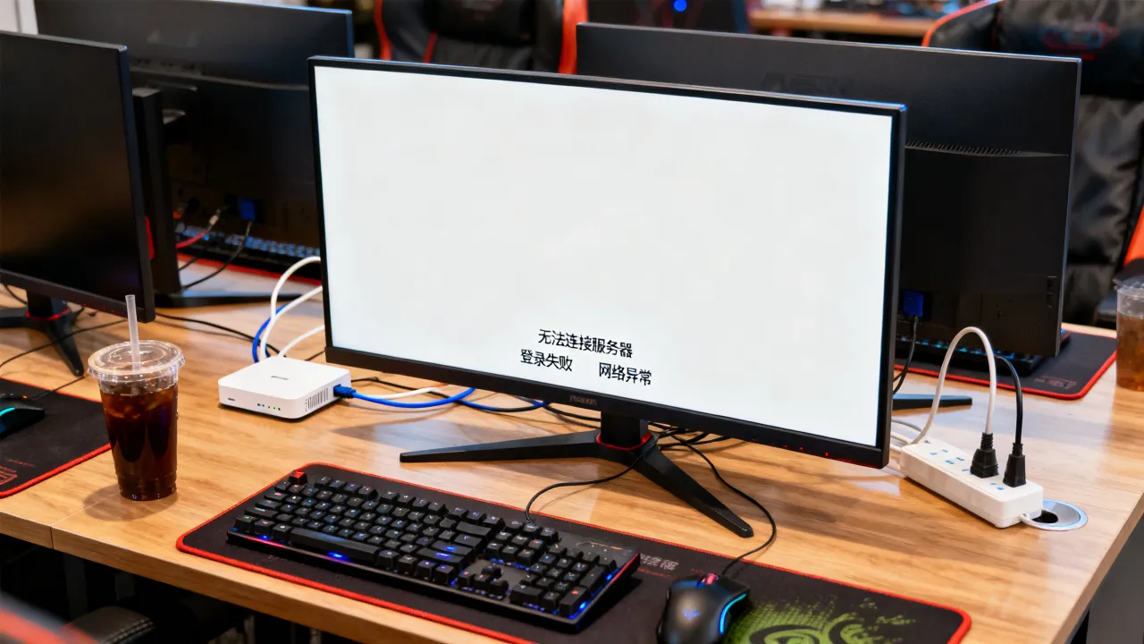为什么网吧lol无法连接服务器，登录失败网络异常？