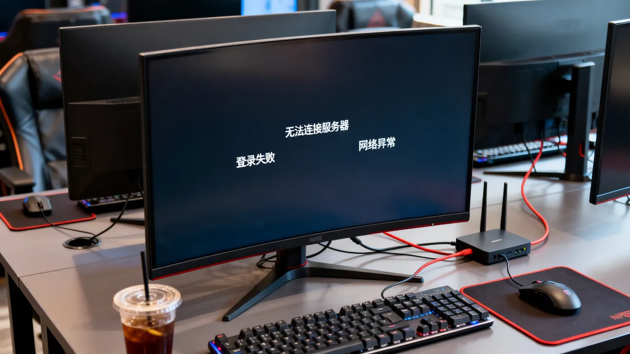为什么网吧lol无法连接服务器，登录失败网络异常？