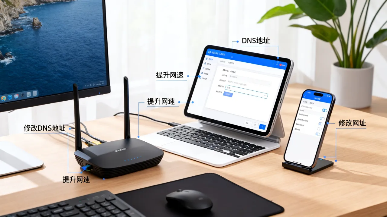 电信宽带dns服务器是什么，怎么修改dns地址提升网速？
