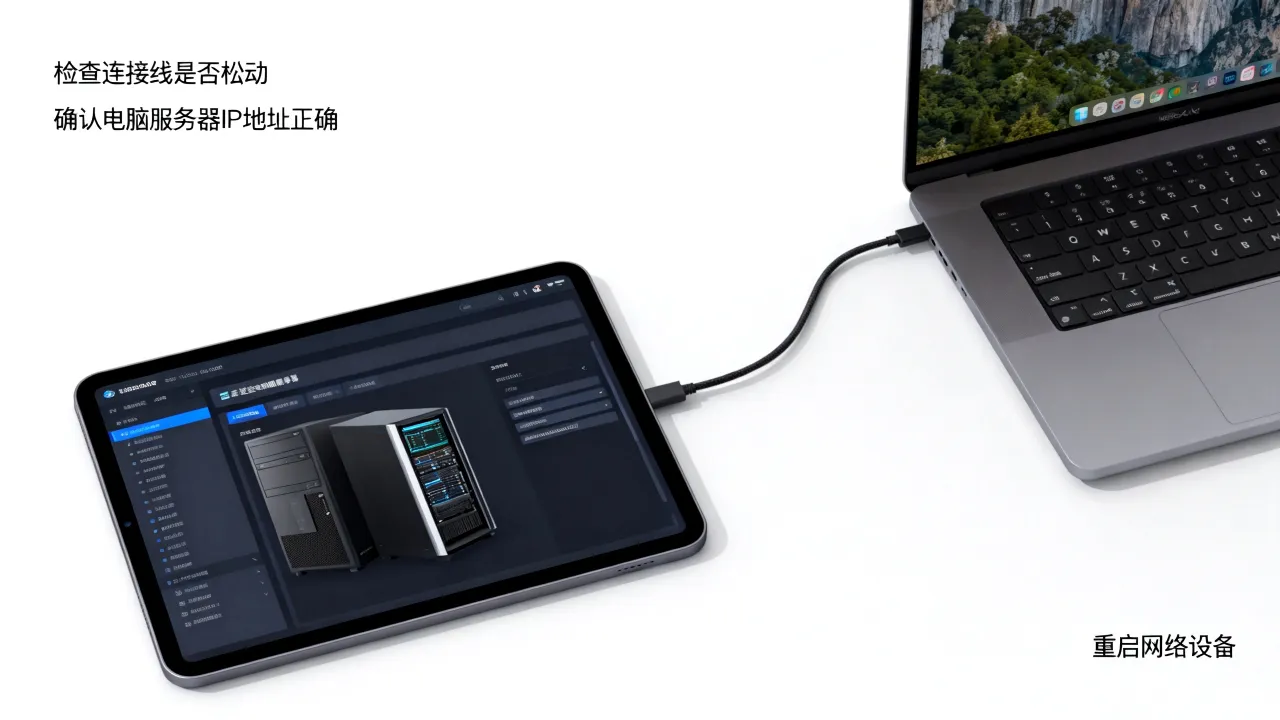 iPad为什么不能连电脑服务器，怎么解决？