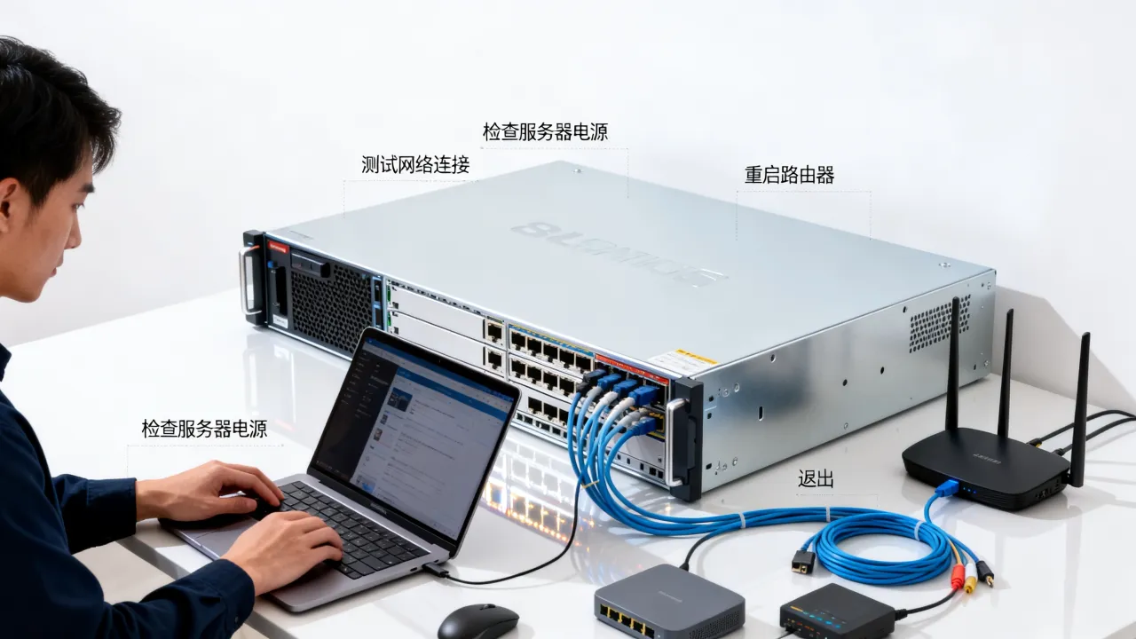 为什么没服务器，服务器为什么连不上网了怎么解决