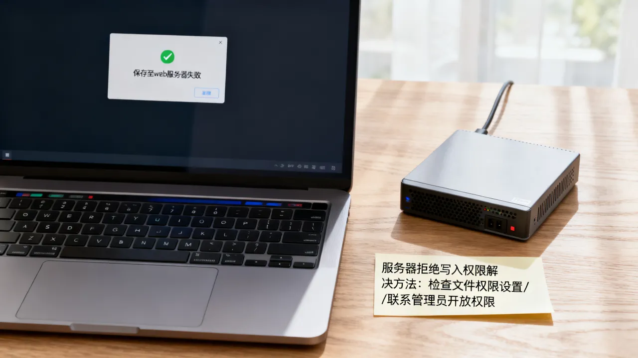 保存至web服务器失败是为什么，服务器拒绝写入权限怎么解决？