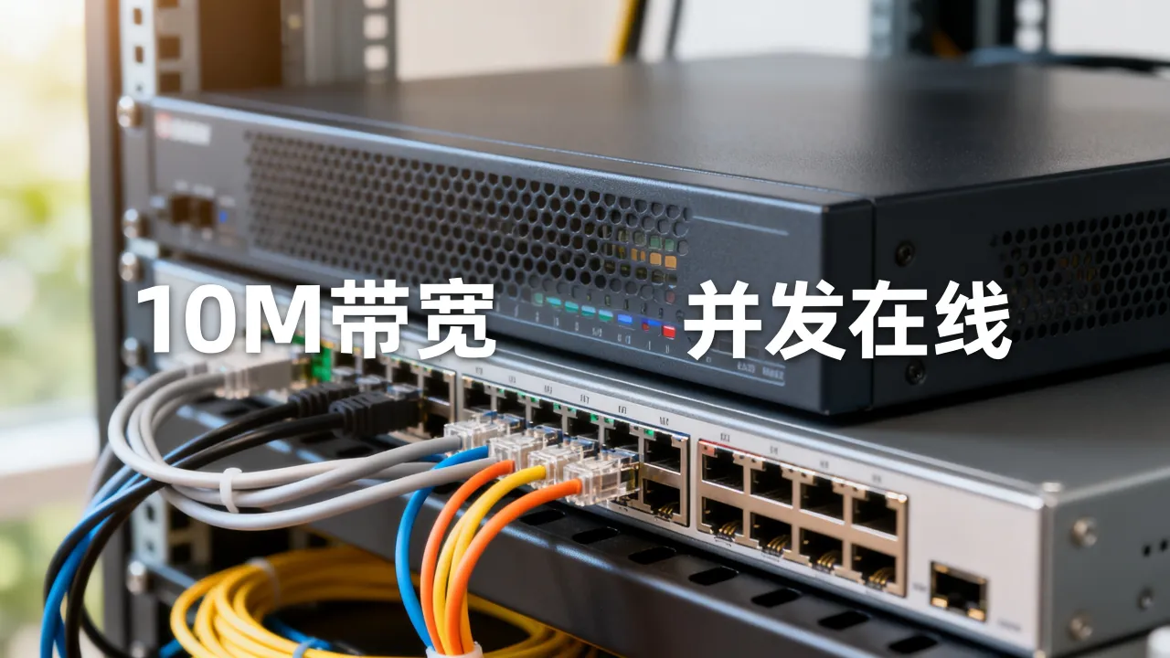 一个服务器带多少宽带?10M带宽能撑多少并发在线? 一个服务器带多少宽带?10M带宽能撑多少并发在线?