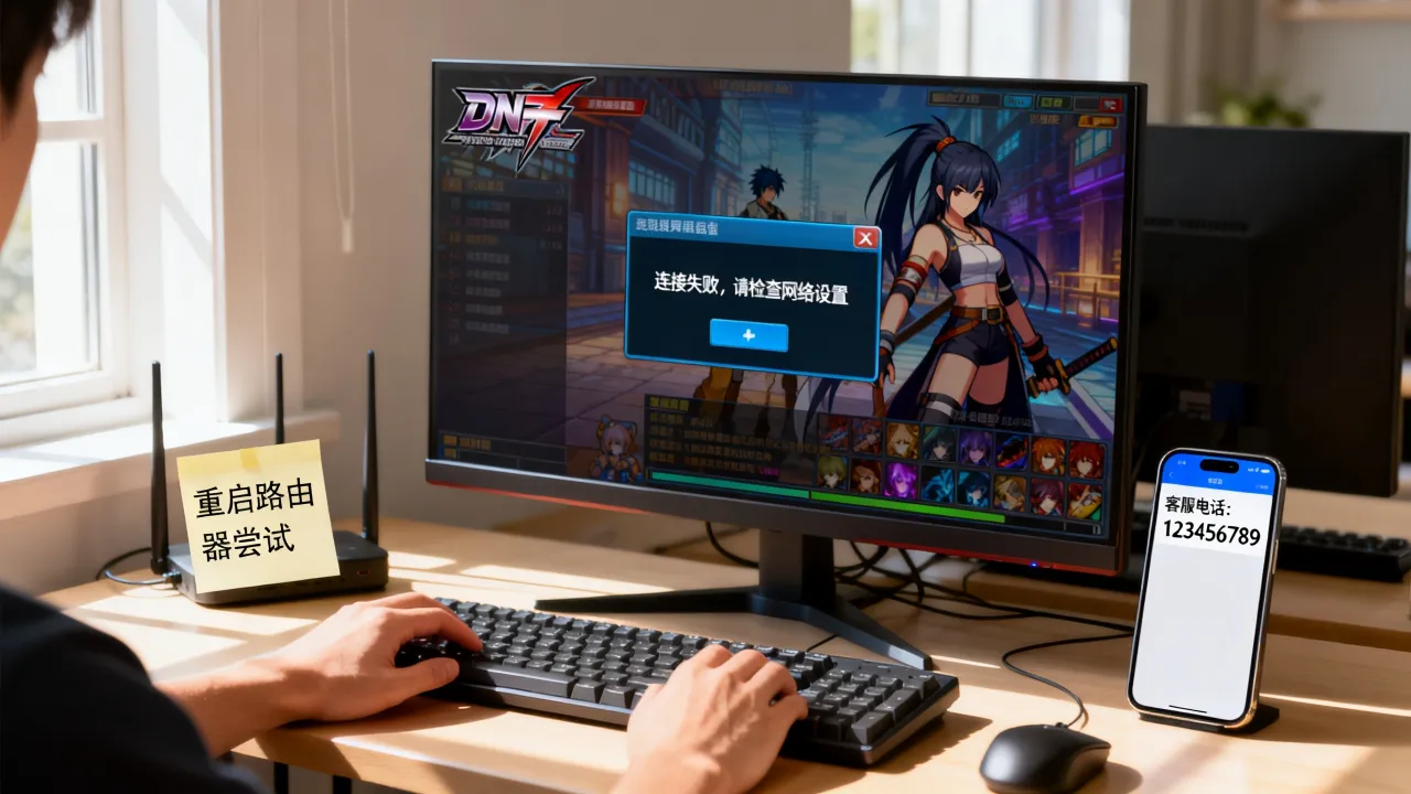 DNF为什么服务器连接不上去，地下城与勇士连接失败进不去咋办