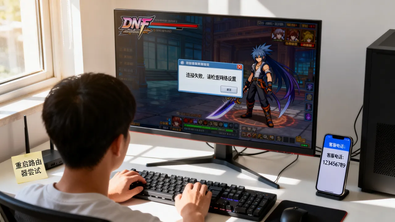 DNF为什么服务器连接不上去，地下城与勇士连接失败进不去咋办
