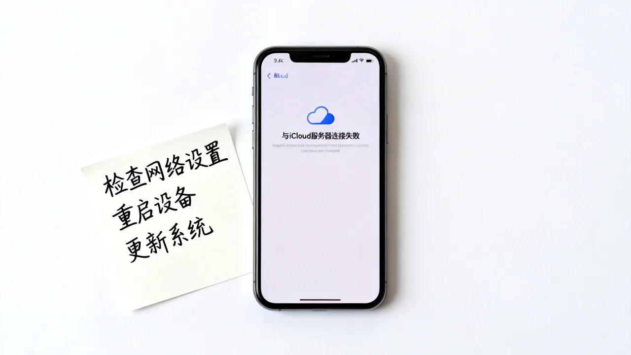 为什么显示与iCloud服务器连接，连接失败怎么解决？