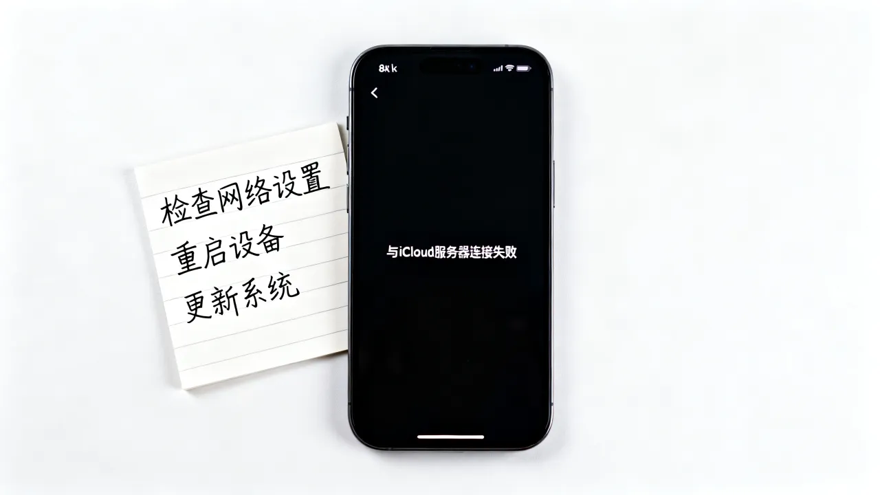 为什么显示与iCloud服务器连接，连接失败怎么解决？