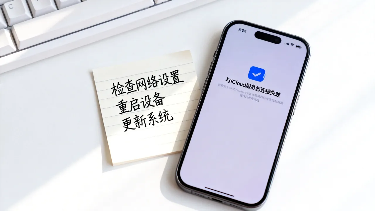 为什么显示与iCloud服务器连接，连接失败怎么解决？