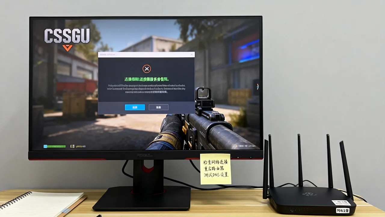 csgo为什么连接任意服务器失败，网络设置不当如何排查