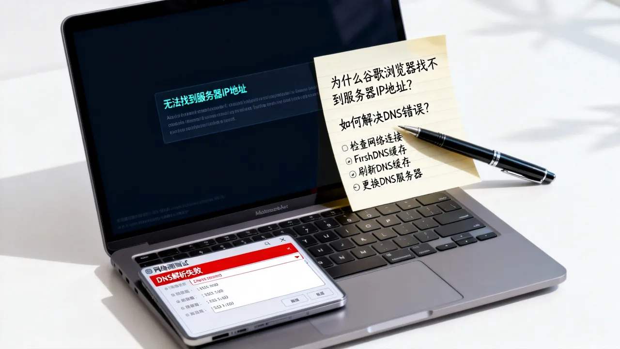 为什么谷歌浏览器找不到服务器IP地址,如何解决DNS错误? 为什么谷歌浏览器找不到服务器IP地址,如何解决DNS错误?