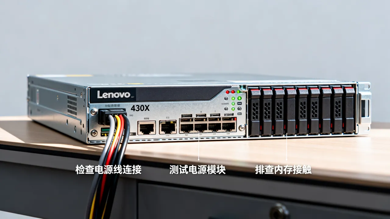 联想430x服务器为什么点不亮，430x无法开机怎么解决