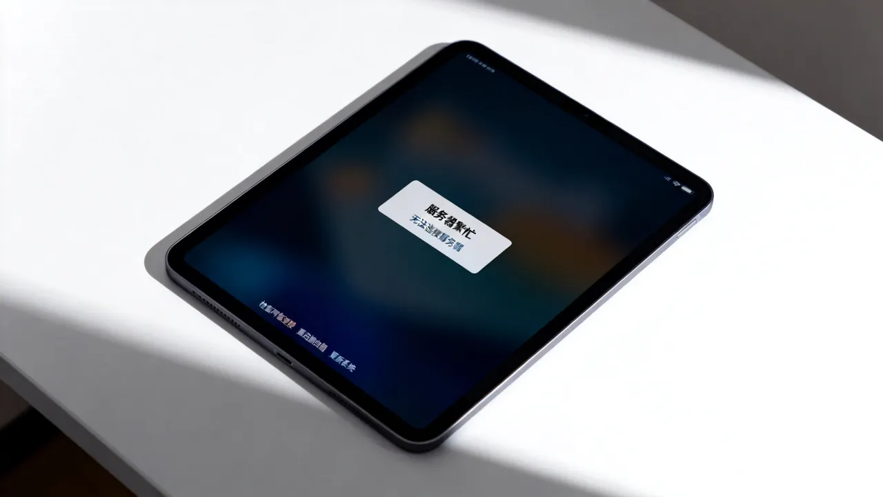 为什么iPad老是显示服务器繁忙，iPad显示无法连接服务器怎么解决