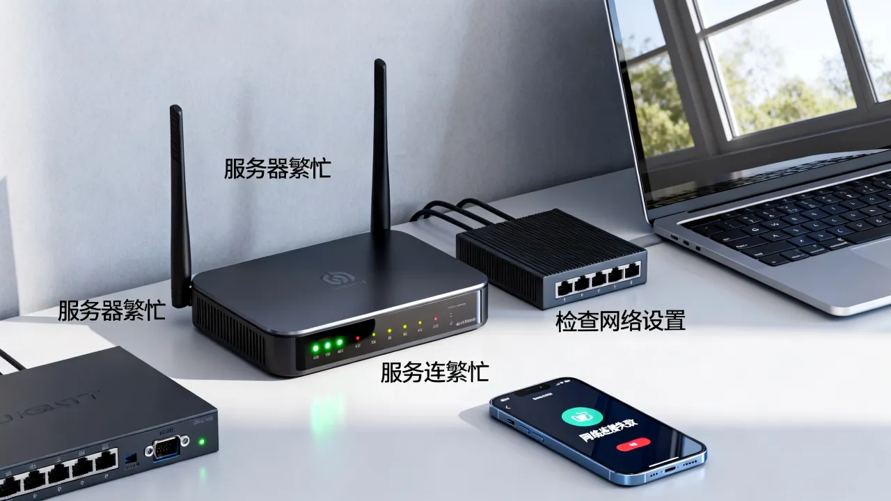 宽带无网络服务器太忙怎么办，是什么原因造成的