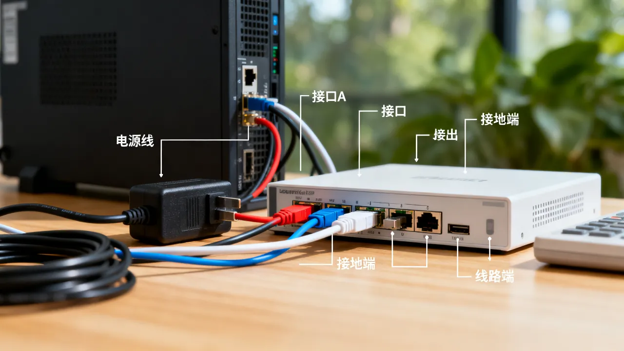 宽带服务器电源线路图怎么接？电源接线图详解