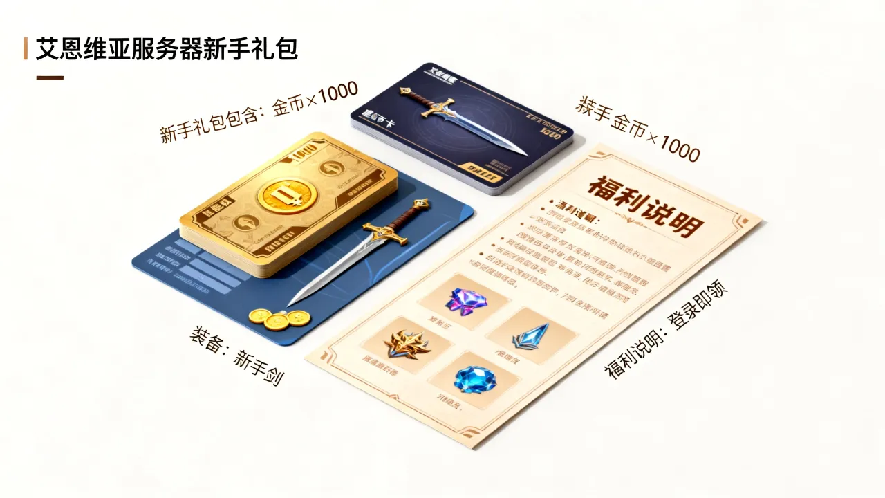 艾恩维亚服务器福利有哪些？怎么领取新手礼包