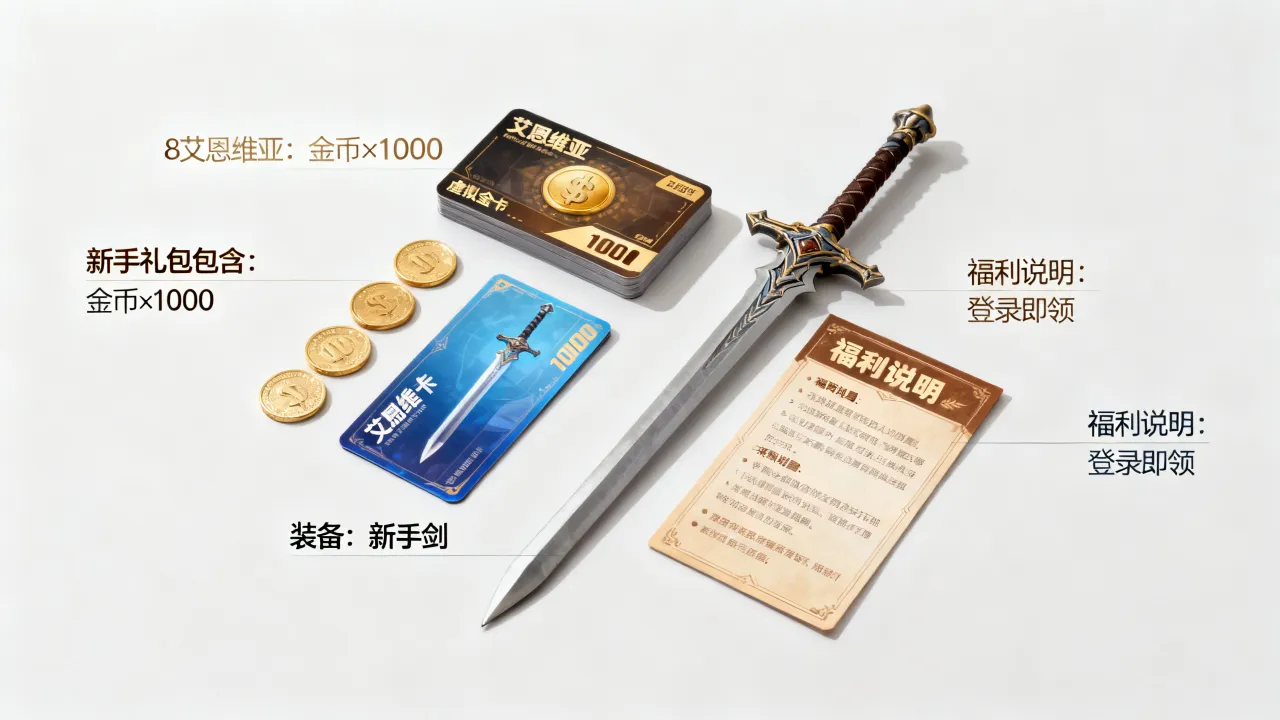艾恩维亚服务器福利有哪些？怎么领取新手礼包