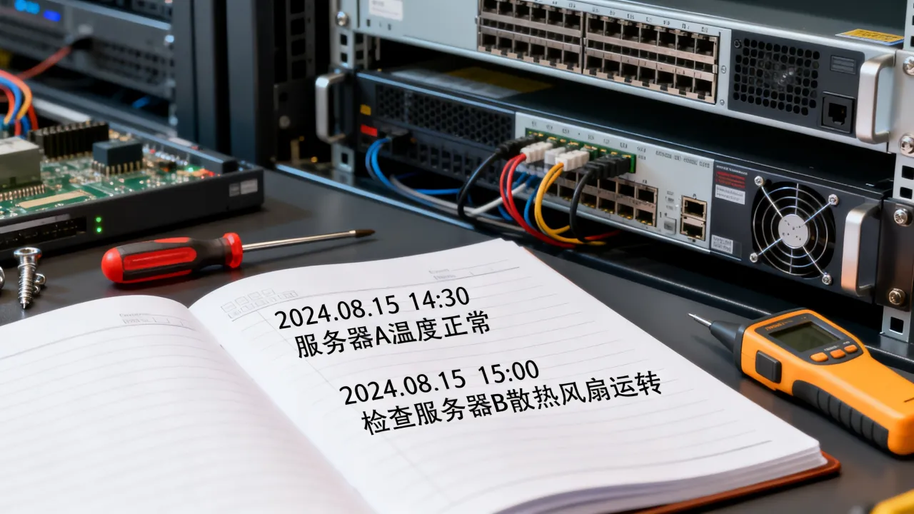 服务器运维工作记录怎么写？日常巡检日志模板与注意事项