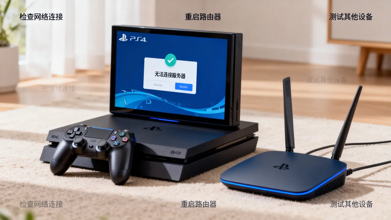 PS4网速好连不上游戏服务器怎么办,PS4无法连接服务器怎么解决