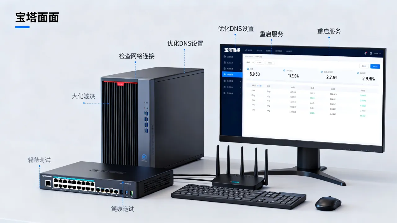 宝塔服务器网速慢怎么解决，宝塔面板网络延迟高如何优化