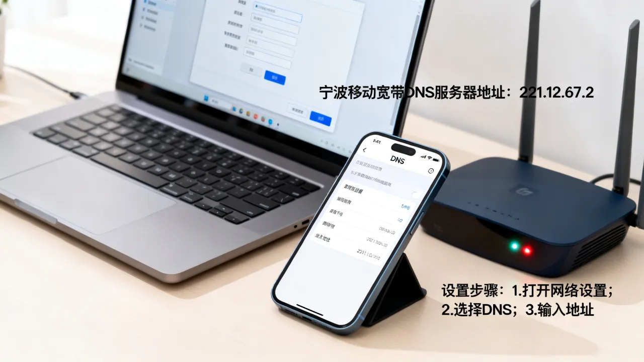 宁波移动宽带dns服务器地址是多少，怎么设置