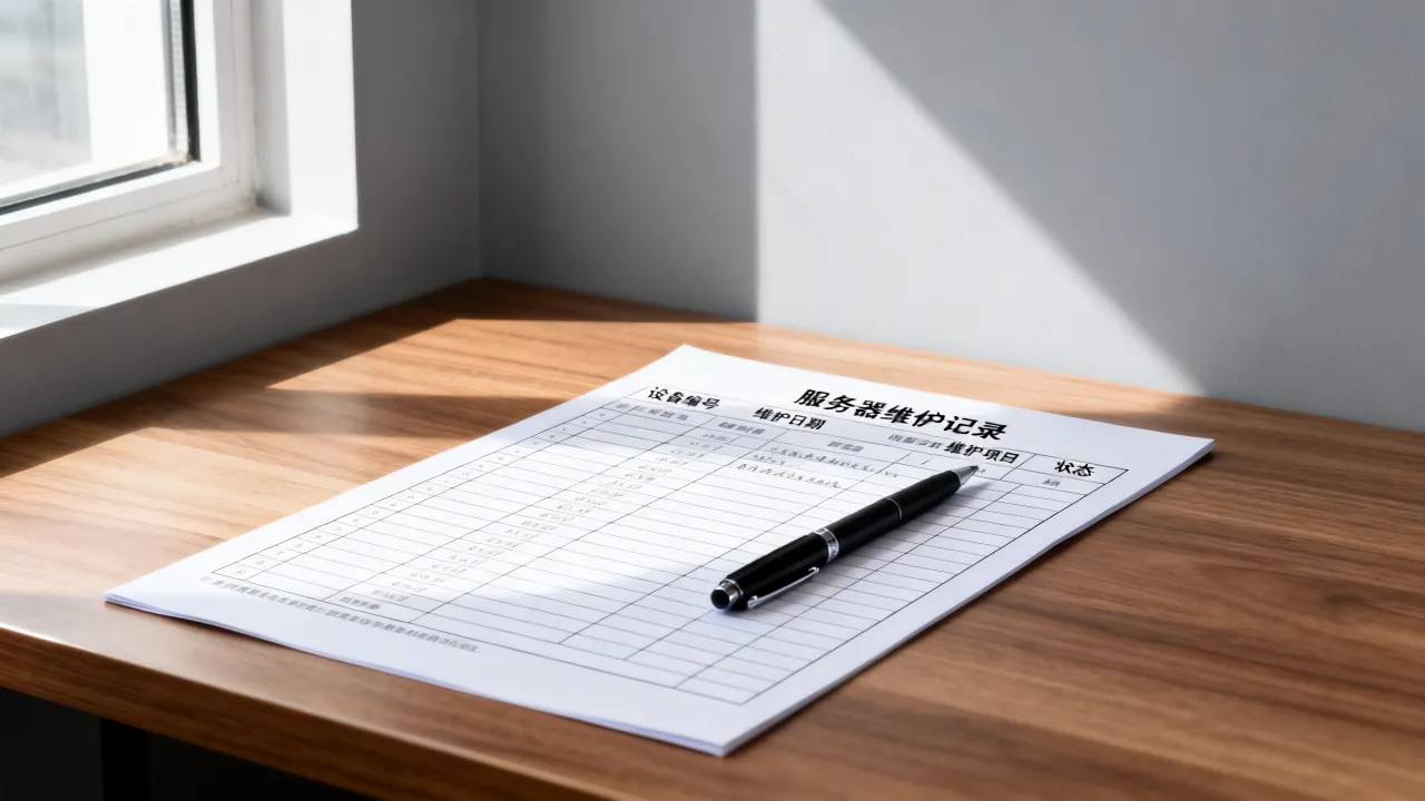 服务器维保记录表有哪些内容?服务器维保记录表怎么填写
