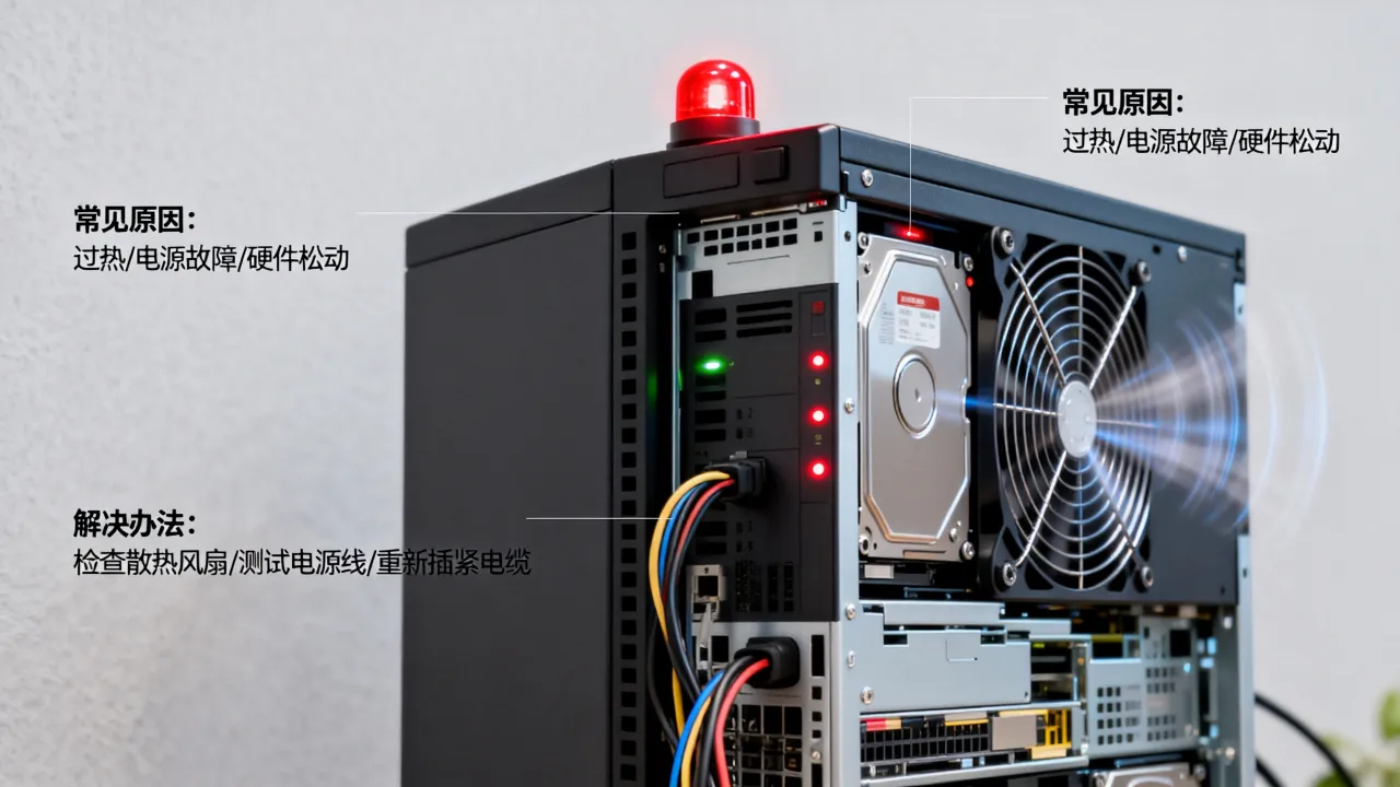 服务器为什么会报警响，有哪些常见原因和解决办法？