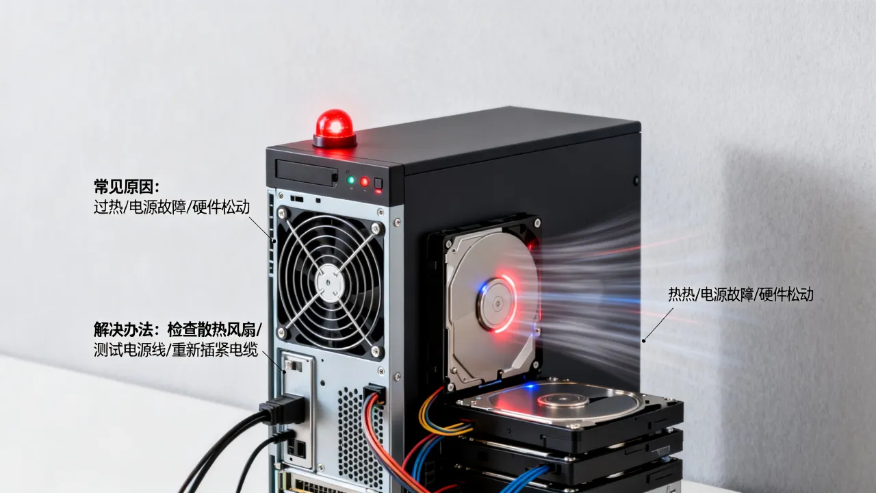 服务器为什么会报警响，有哪些常见原因和解决办法？