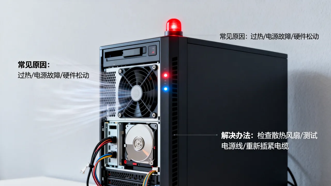 服务器为什么会报警响，有哪些常见原因和解决办法？