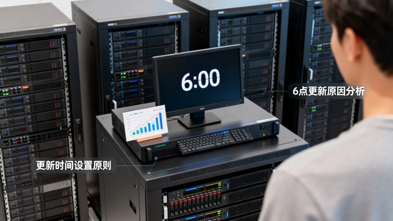 为什么服务器6点更新，服务器更新时间如何合理设置？