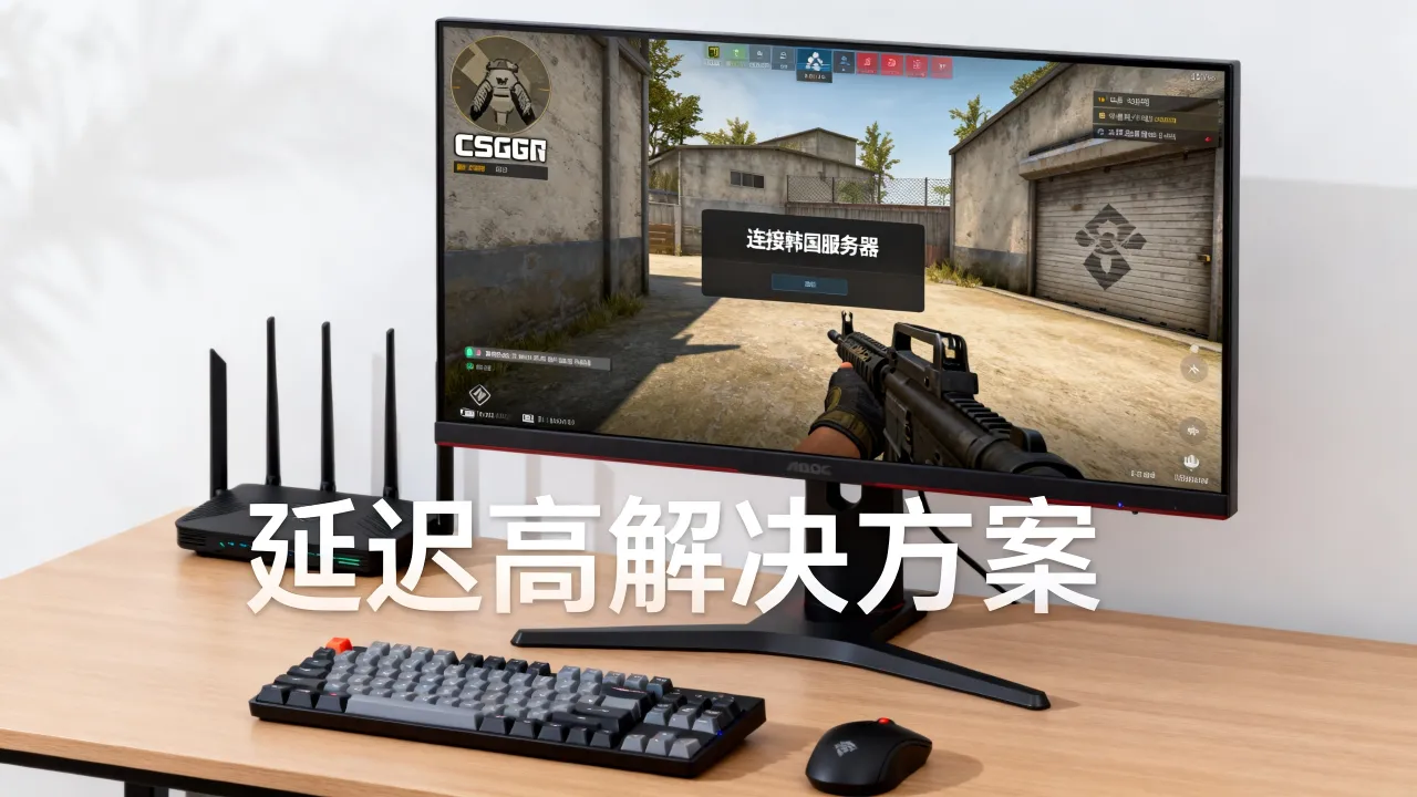 csgo为什么会连接韩国服务器，延迟高怎么解决