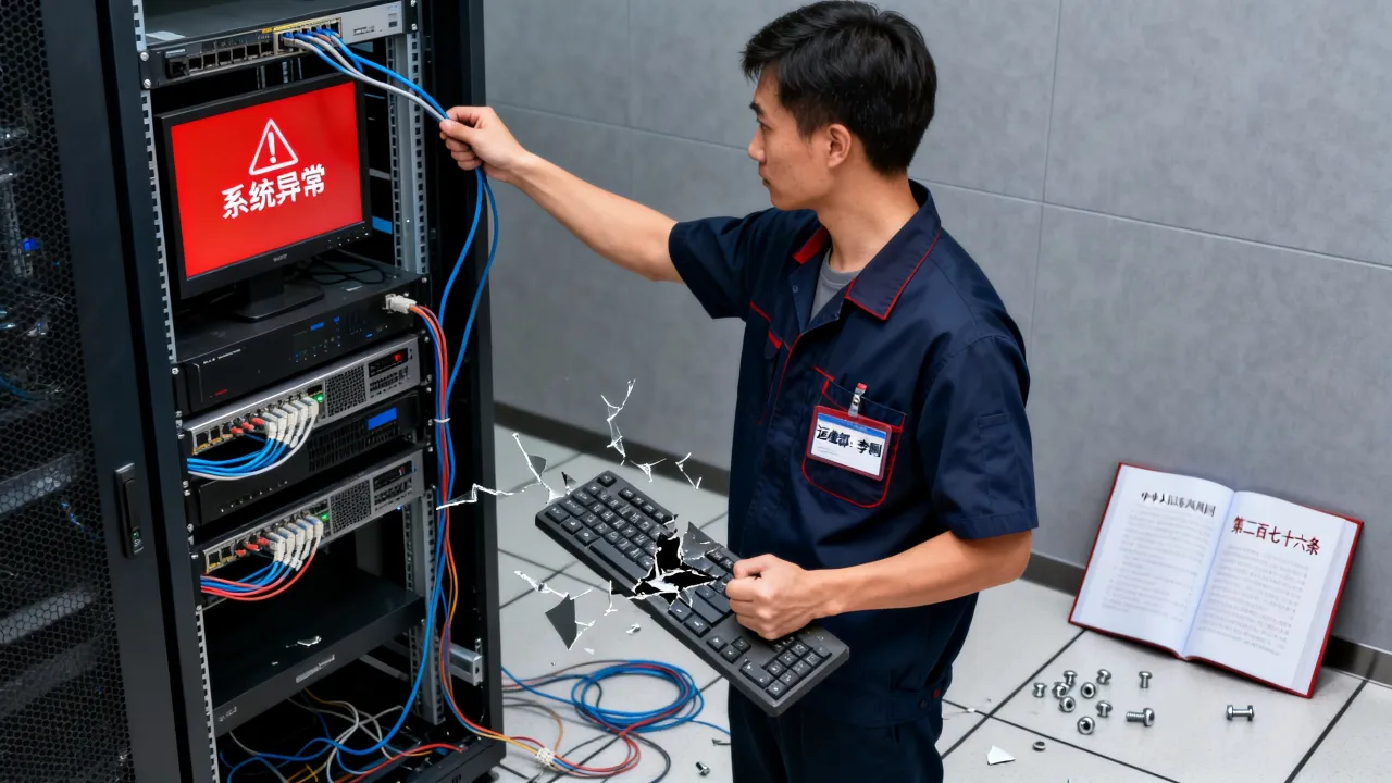 IT运维人员泄愤服务器后续会怎样，运维泄愤判几年？