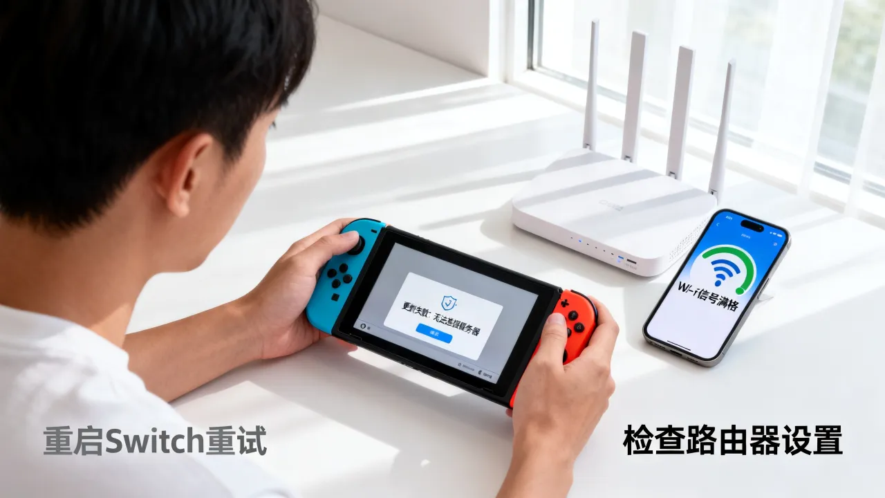 为什么switch主机更新无法连接服务器，网络错误怎么办？