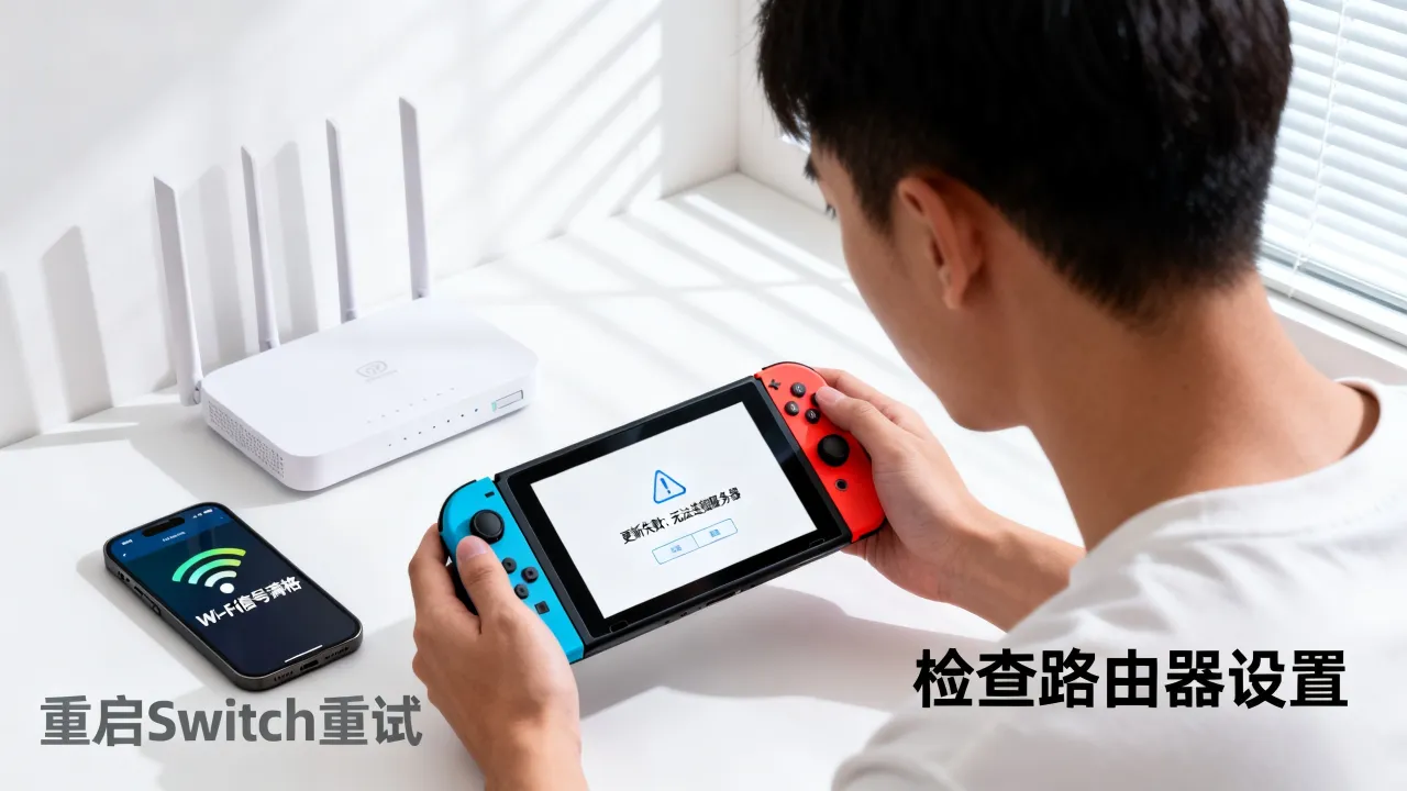 为什么switch主机更新无法连接服务器，网络错误怎么办？