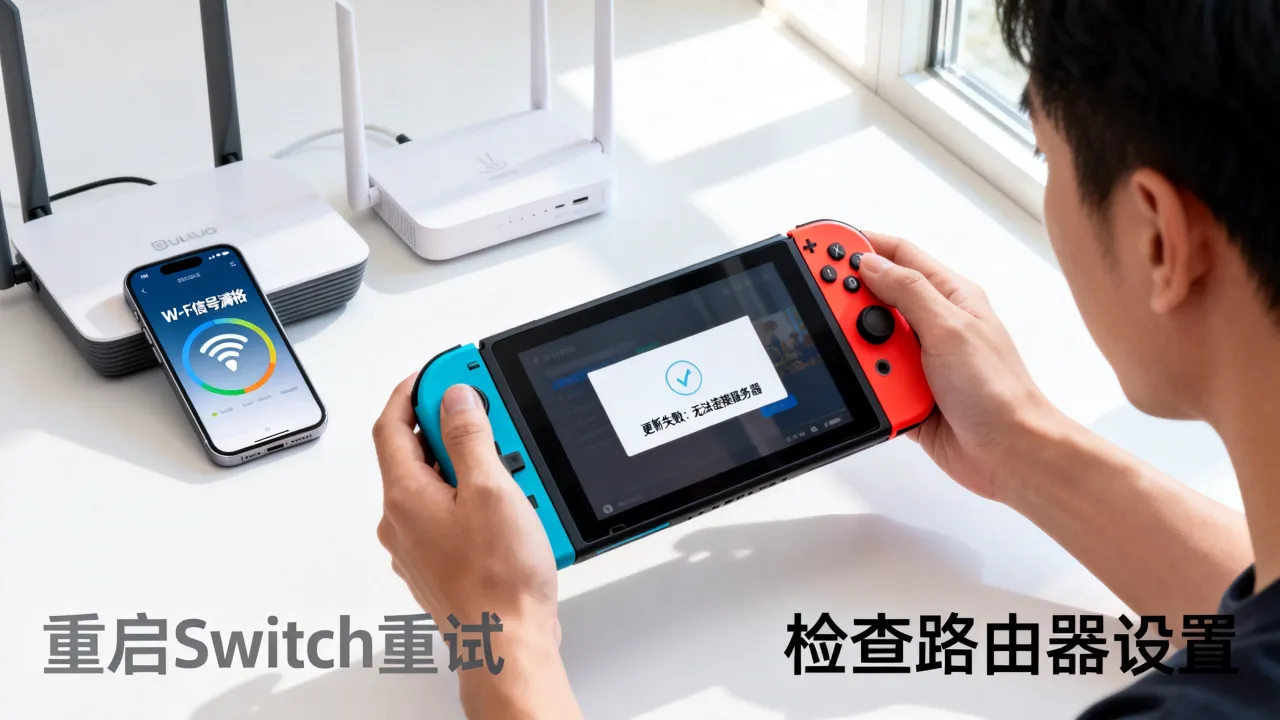 为什么switch主机更新无法连接服务器，网络错误怎么办？