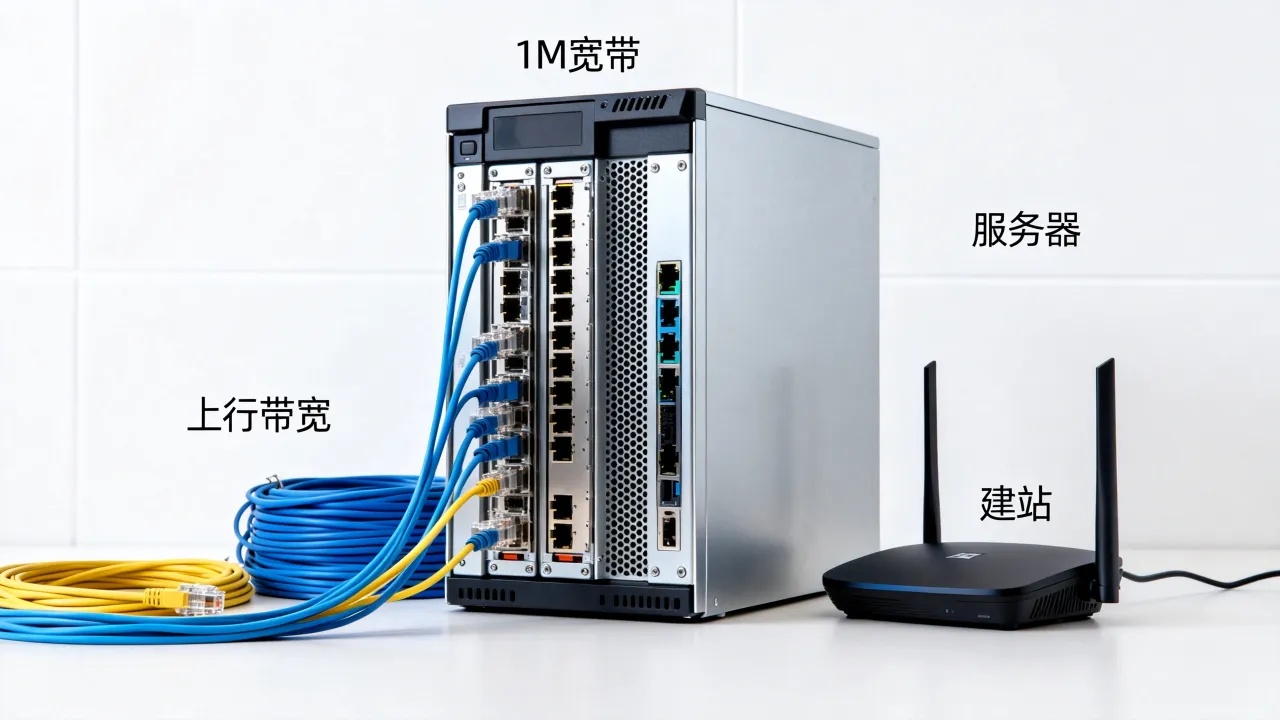 1m宽带能开服务器吗，1m上行带宽建站够用吗