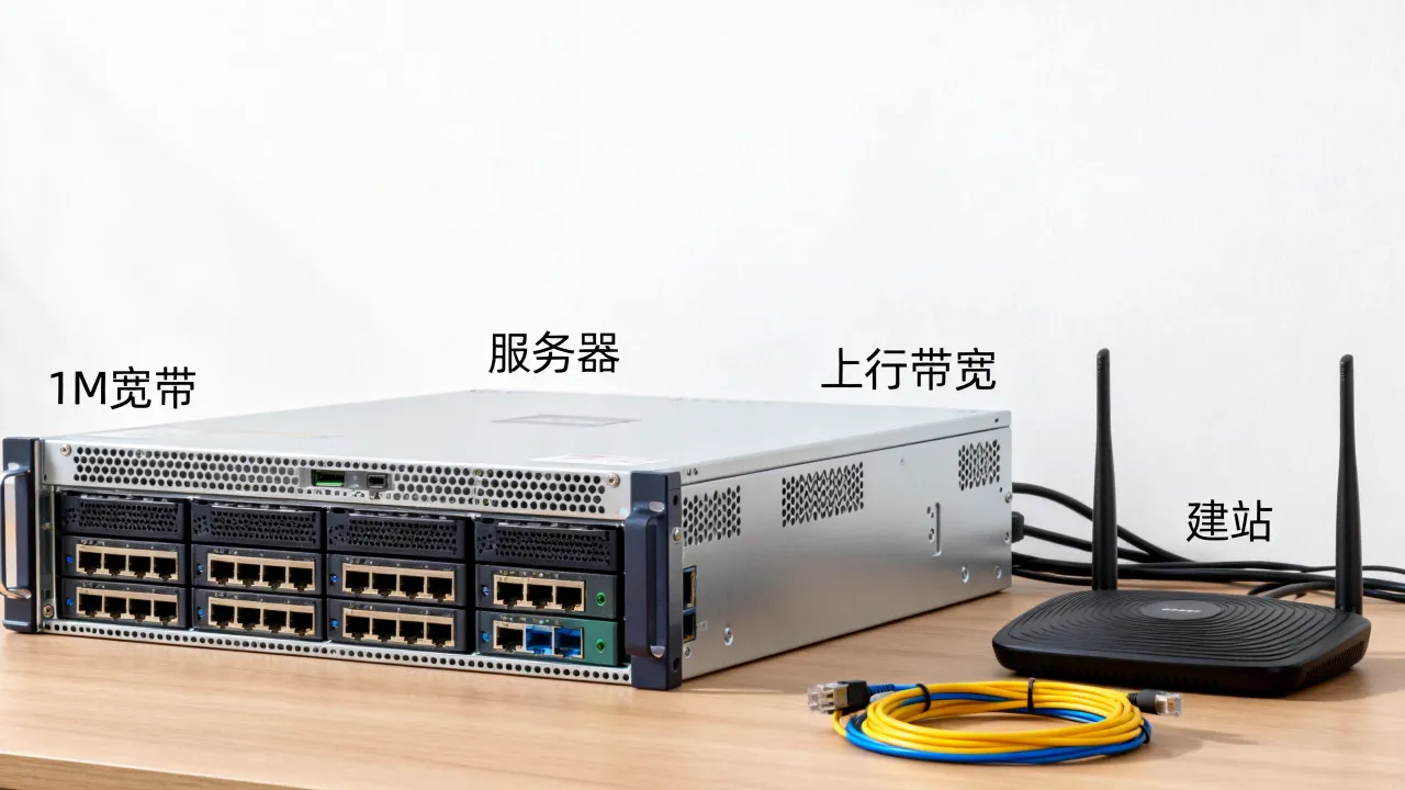 1m宽带能开服务器吗，1m上行带宽建站够用吗