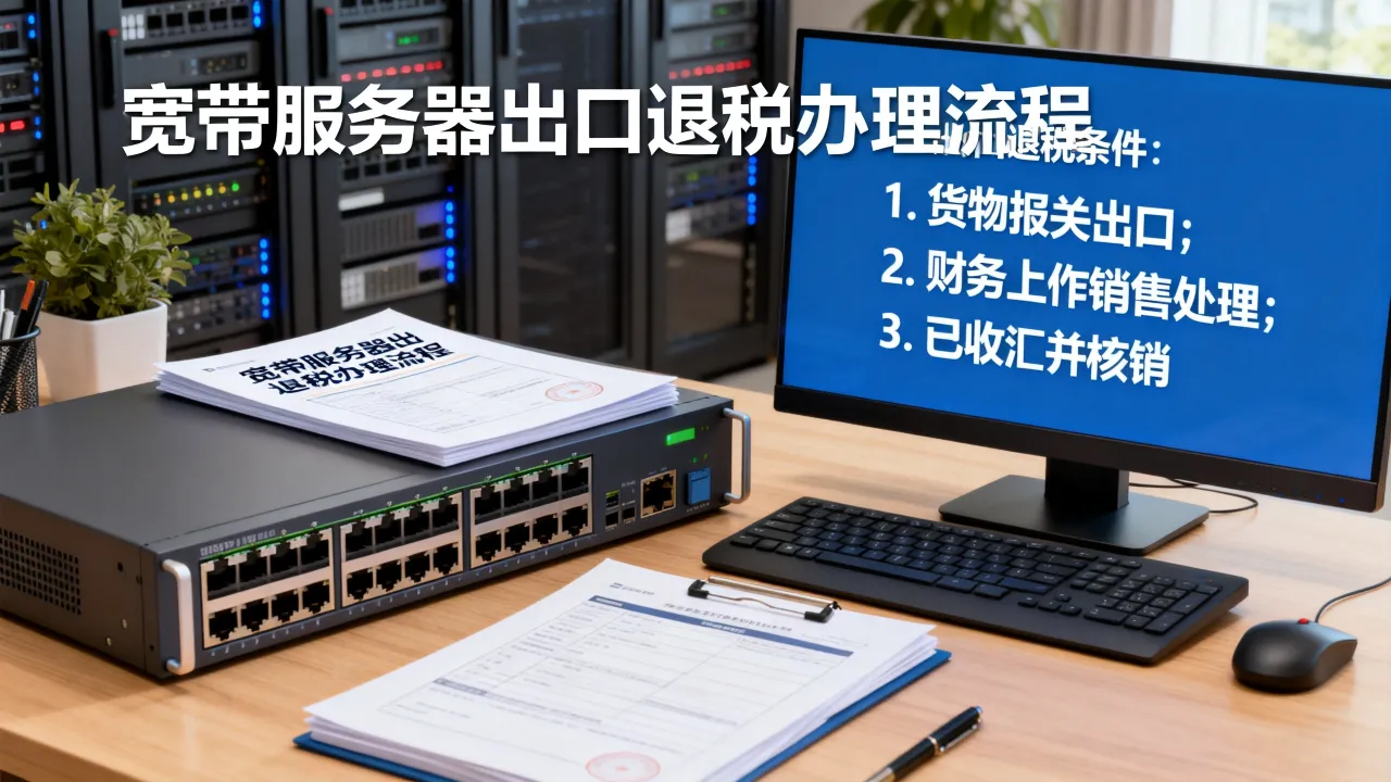 宽带服务器出口退税怎么办理？，出口退税需要满足哪些条件