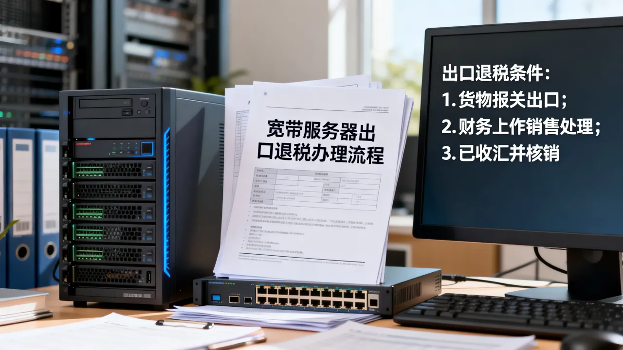 宽带服务器出口退税怎么办理？，出口退税需要满足哪些条件