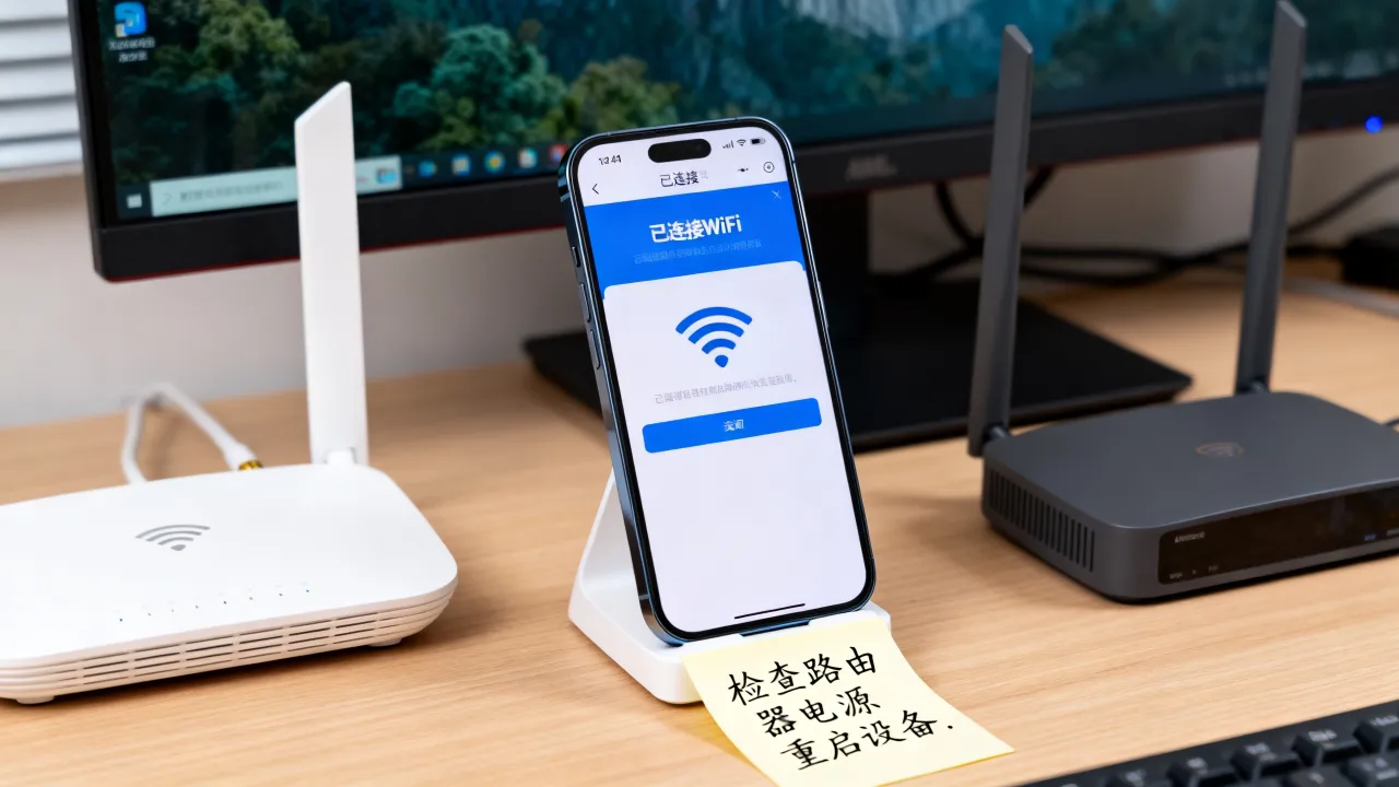 为什么wifi连接上却显示无法连接服务器，网络连接异常怎么解决