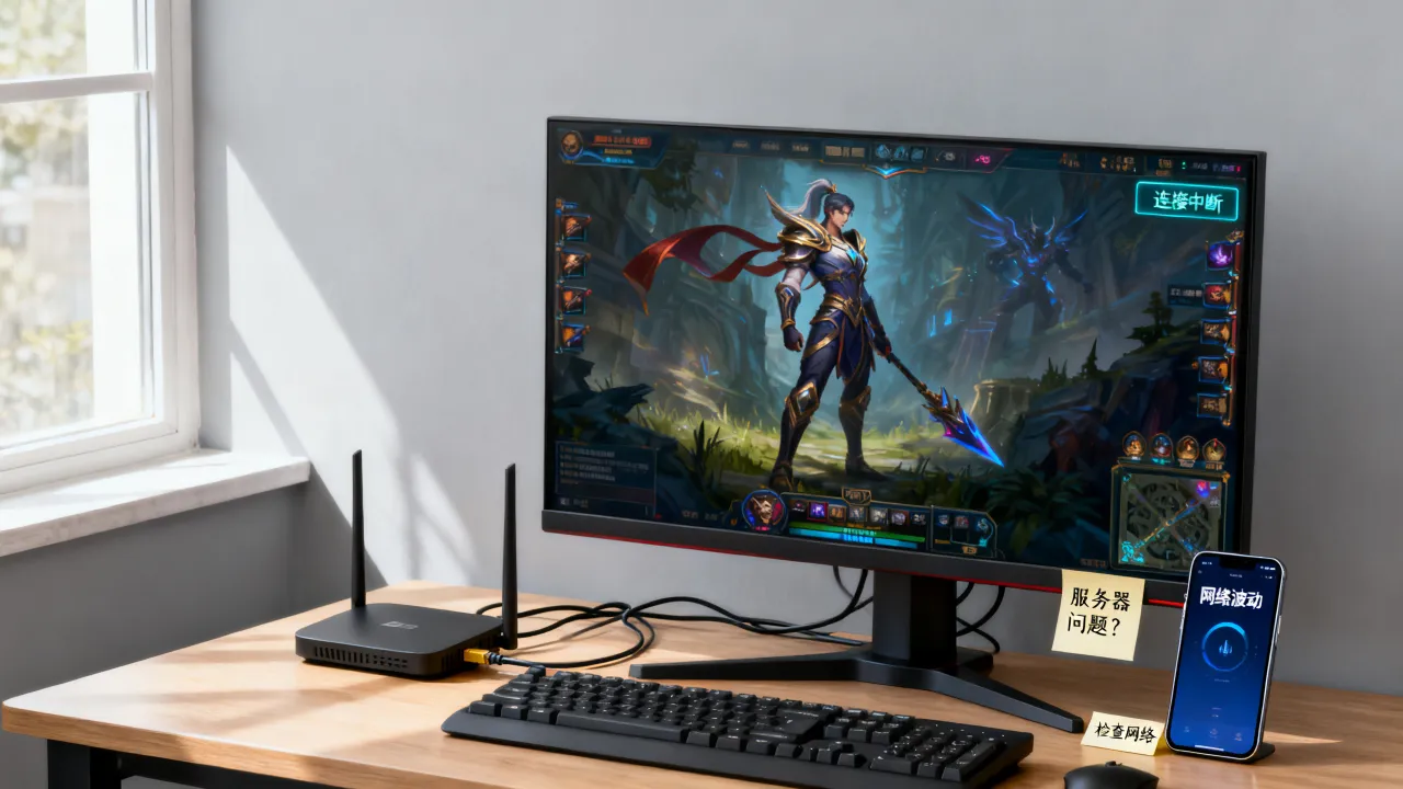 为什么打着LOL服务器就掉了，英雄联盟掉线是什么原因？