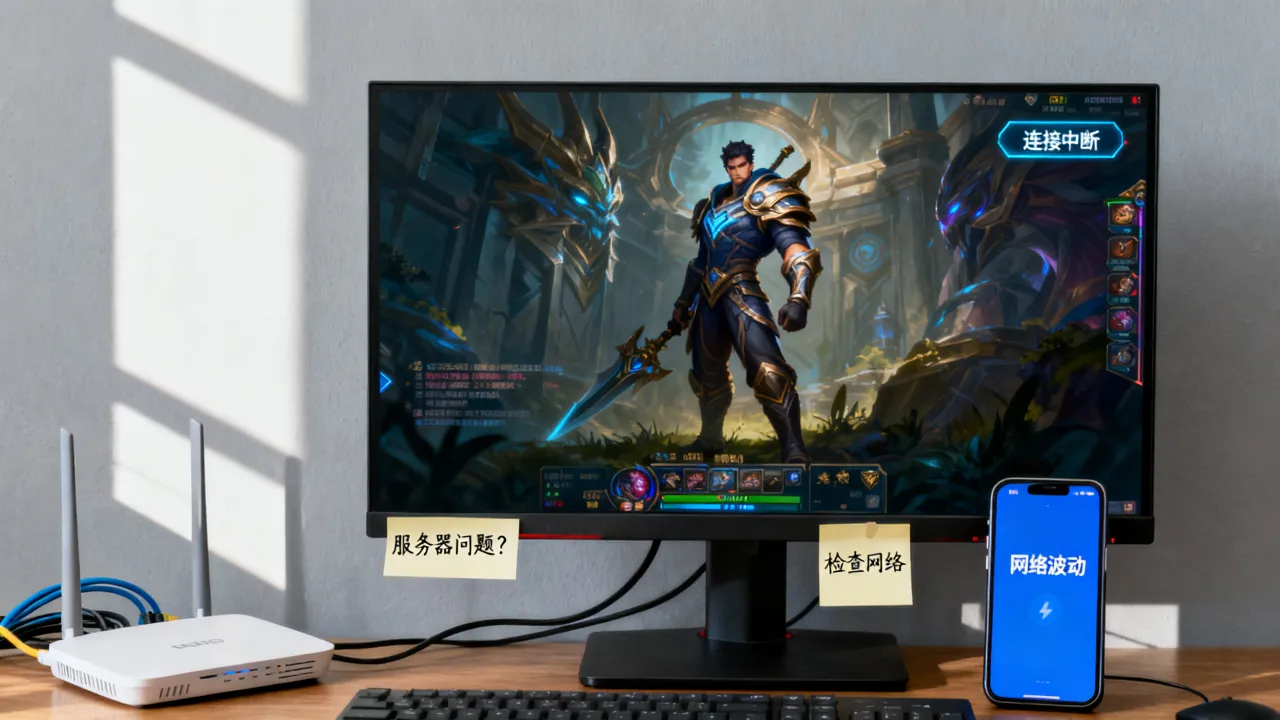 为什么打着LOL服务器就掉了，英雄联盟掉线是什么原因？
