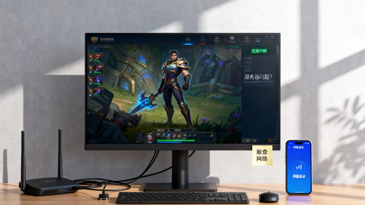 为什么打着LOL服务器就掉了，英雄联盟掉线是什么原因？