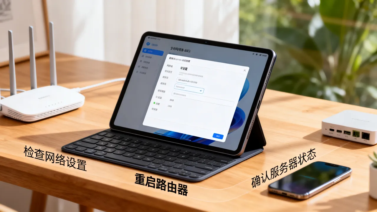 pad3为什么连接不上服务器？网络设置无效解决方法