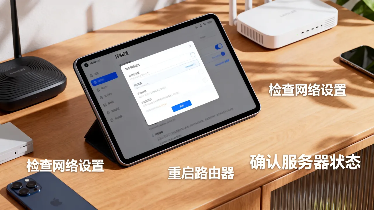 pad3为什么连接不上服务器？网络设置无效解决方法