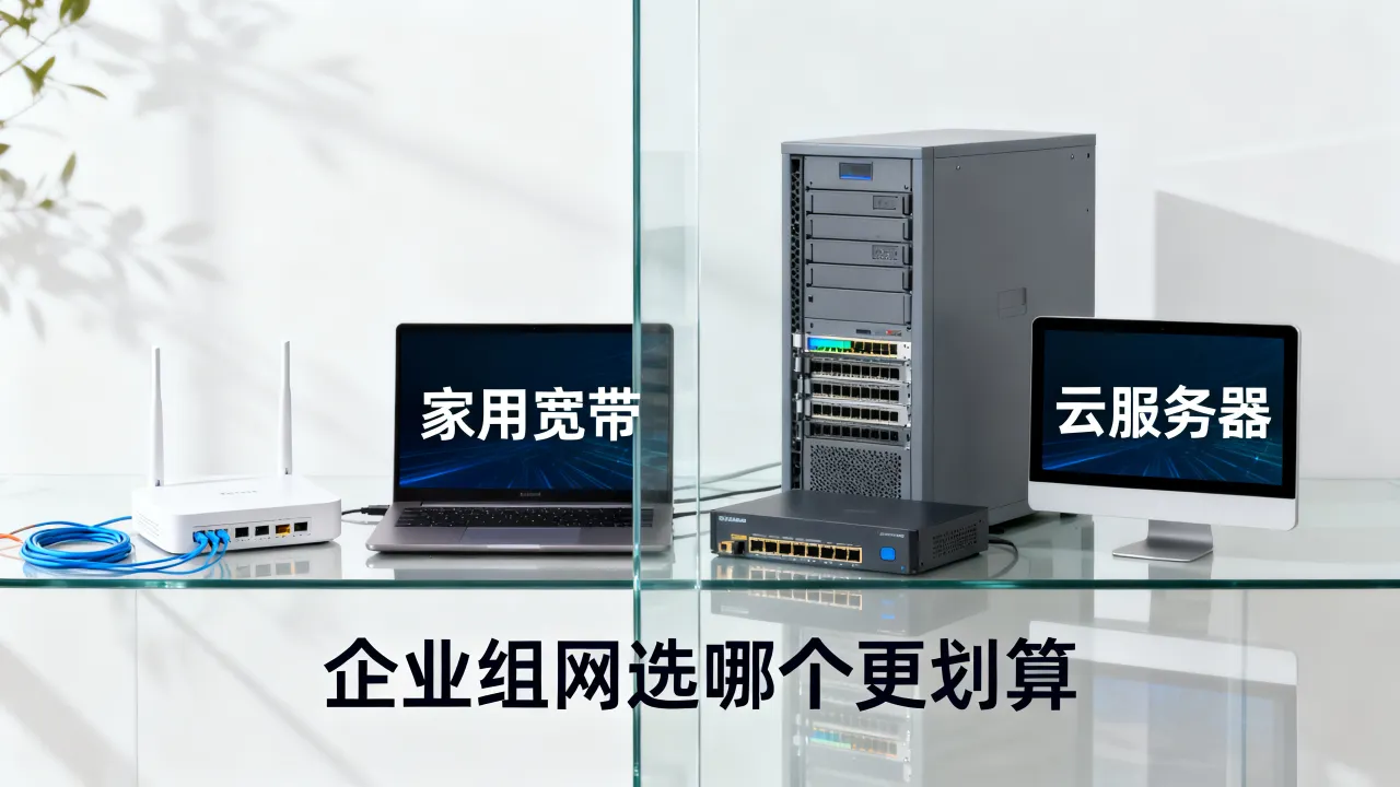宽带好还是云服务器好？企业组网选哪个更划算，家用宽带与云主机性能对比