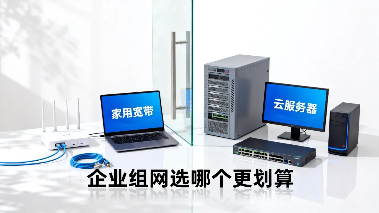 宽带好还是云服务器好？企业组网选哪个更划算，家用宽带与云主机性能对比